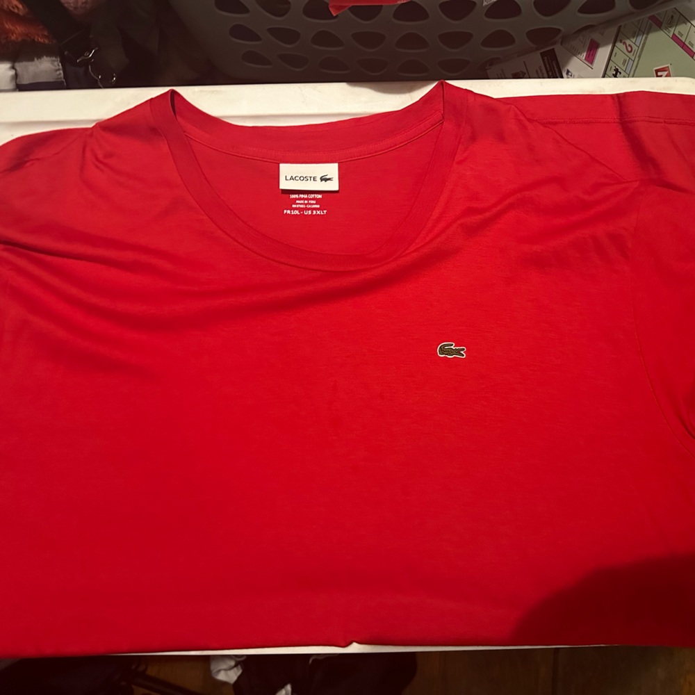Men’s Lacoste red size 3xlt